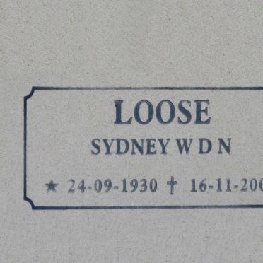 LOOSE Sydney W.D.N. 1930-2008