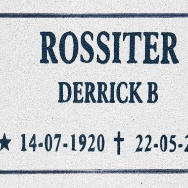 ROSSITER Derrick B. 1920-2009