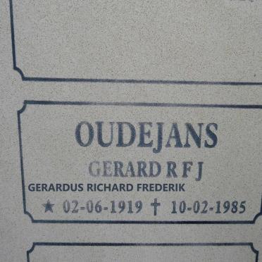 OUDEJANS Gerardus Richard Frederik 1919-1985