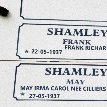 SHAMLEY Frank Richard James 1937- :: SHAMLEY May Irma Carol nee CILLIERS 1937-