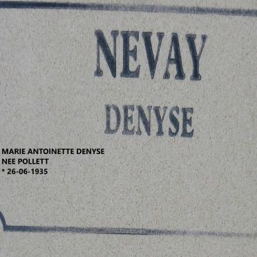 NEVAY Marie Antoinette Denyse nee POLLETT 1935-