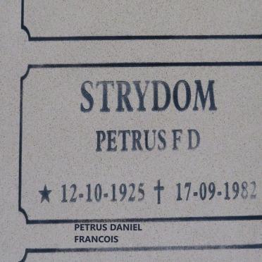 STRYDOM Petrus Daniel Francois 1925-1982