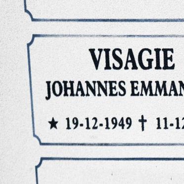 VISAGIE Johannes Emmanuel 1949-2020