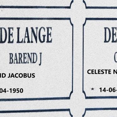 LANGE Barend Jacobus, de 1950- :: LANGE Celeste, de nee BRANFORD 1962-