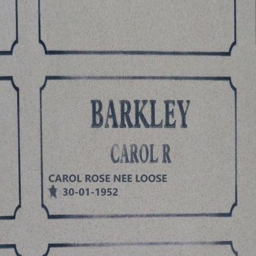 BARKLEY Carol Rose nee LOOSE 1952-