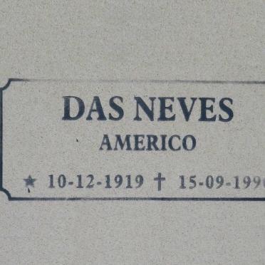 NEVES Americo, DAS 1919-1990