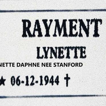 RAYMENT Lynette Daphne nee STANFORD 1944-