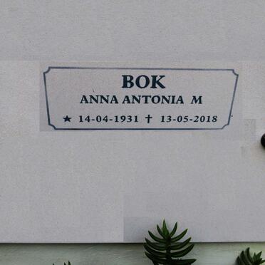 BOK Anna Antonia M. 1931-2018