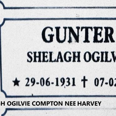 GUNTER Shelagh Ogilvie Compton nee HARVEY 1931-2021