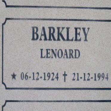 BARKLEY Lenoard 1924-1994