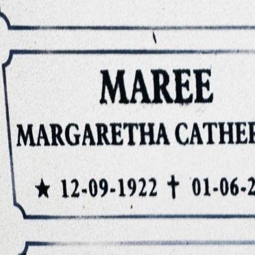 MAREE Margaretha Catherina 1922-2016