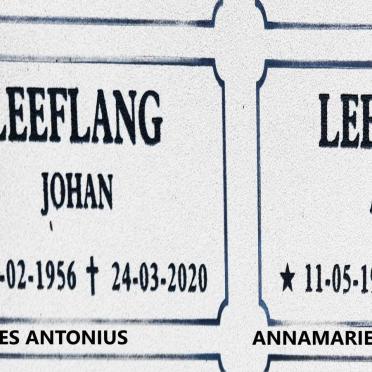 LEEFLANG Johannes Antonius 1956-2020 :: LEEFLANG Annamarie nee VISSER 1952-2021