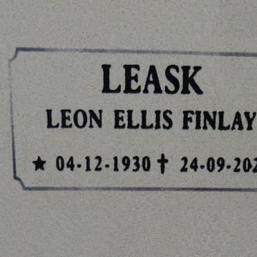 LEASK Leon Ellis Finlay 1930-2021