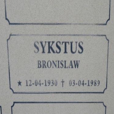 SYKSTUS Bronislaw 1930-1989