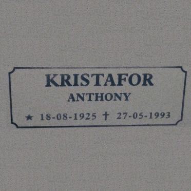 KRISTAFOR Anthony 1925-1993