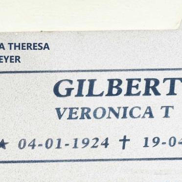 GILBERT Veronica Theresa nee DE BEYER 1924-2005