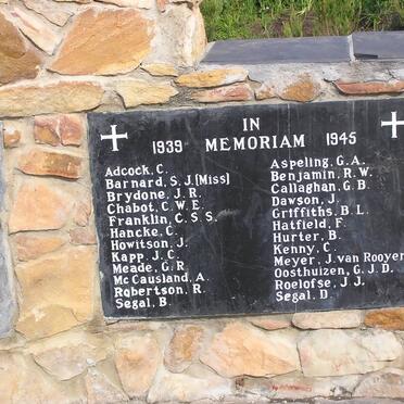 WORLD WAR 11 - In Memoriam 1939-1945