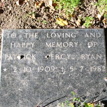 RYAN Patrick Percy 1909-1982