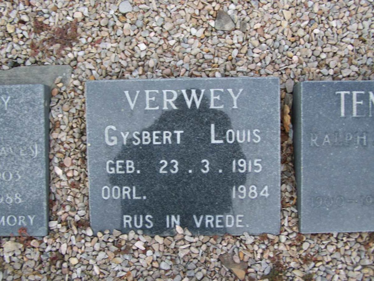 VERWEY Gysbert Louis 1915-1984