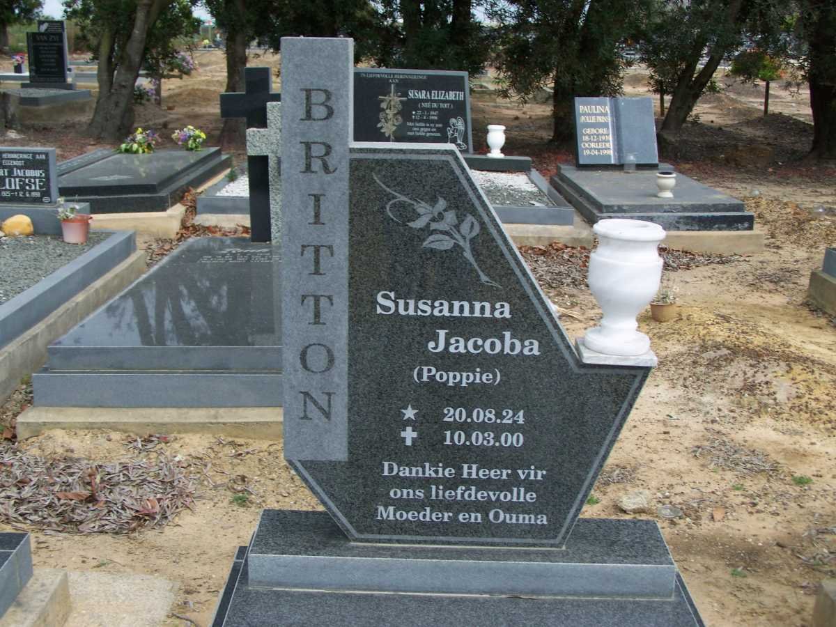 BRITTON Susanna Jacoba 1924-2000