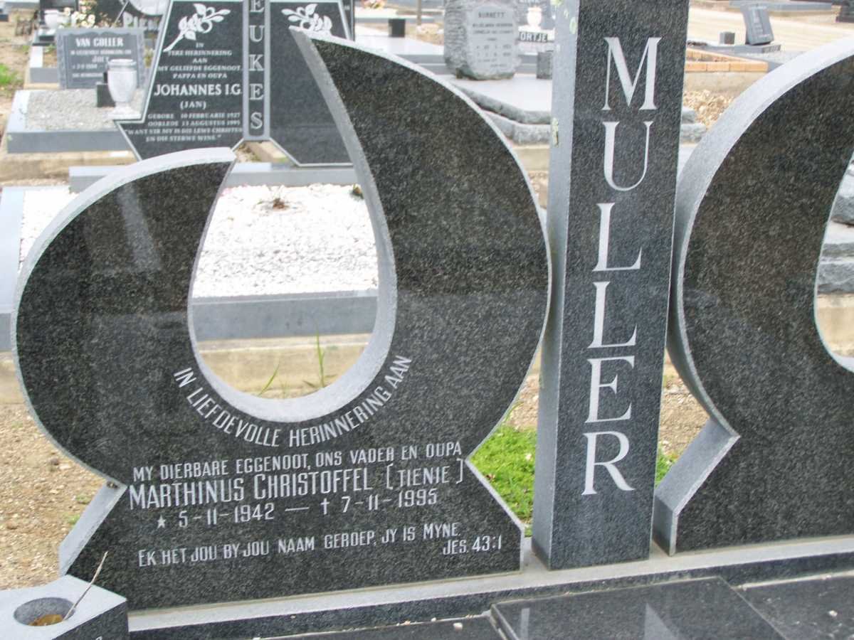 MULLER Marthinus Christoffel 1942-1995