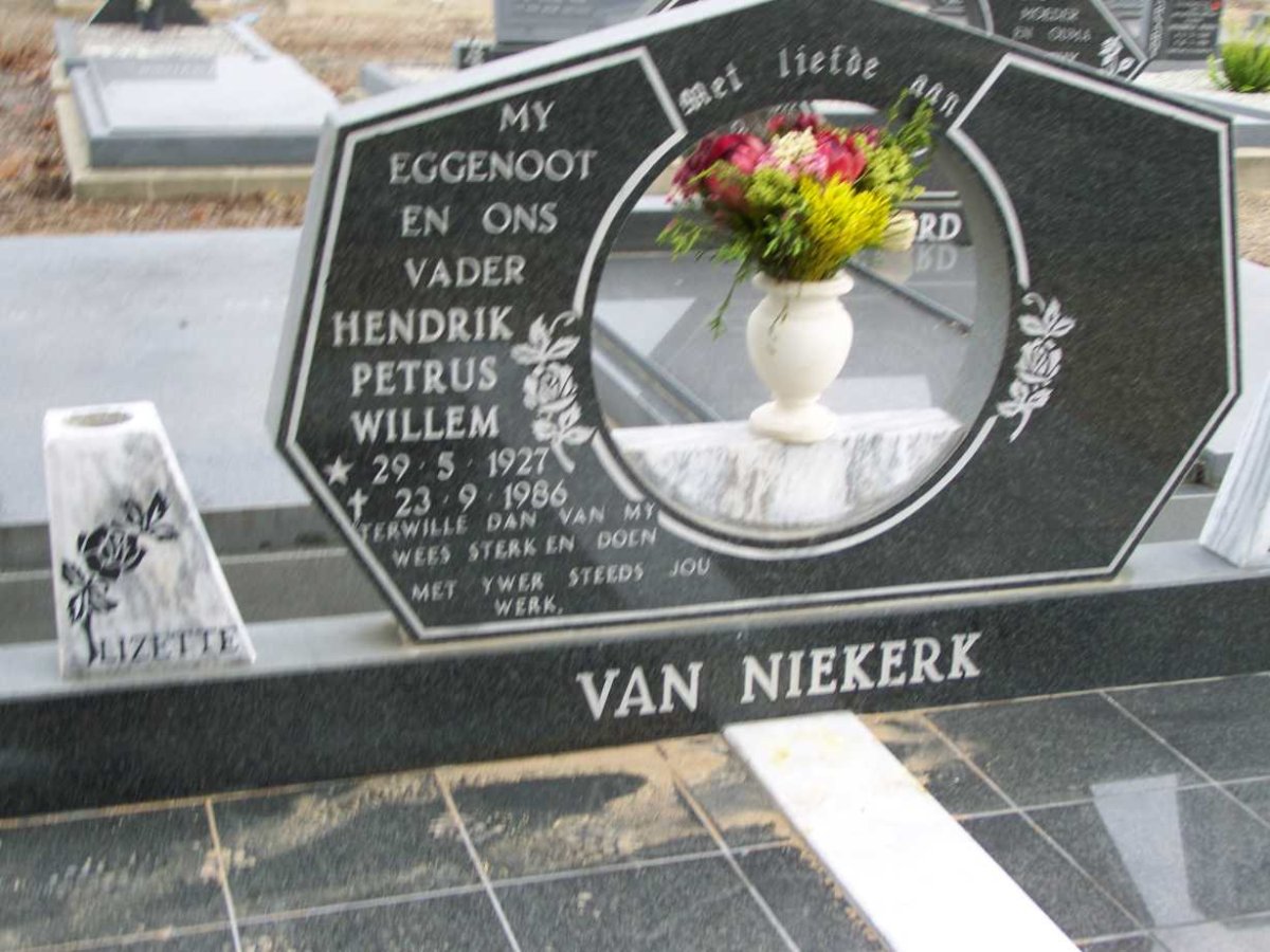 NIEKERK Hendrik Petrus Willem, van 1927-1986