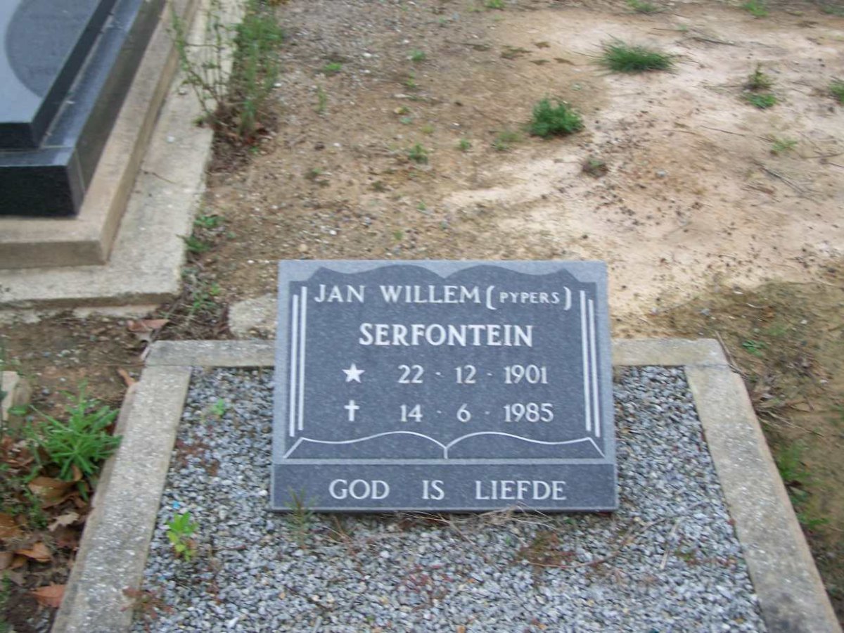 SERFONTEIN Jan Willem 1901-1985