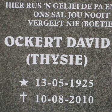 ? Ockert David 1925-2010 