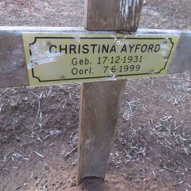 AYFORD Christina 1931-1999