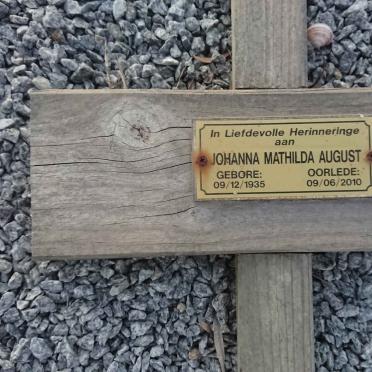 AUGUST Johanna Mathilda 1935-2010