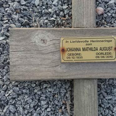 AUGUST Johanna Mathilda 1935-2010