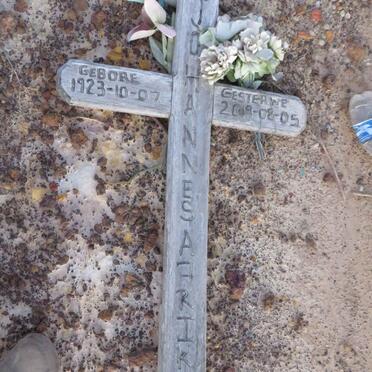 AFRIKA Johannes 1923-2019