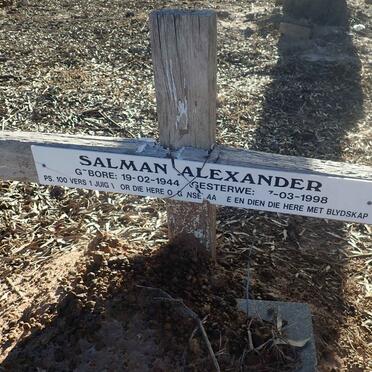 ALEXANDER Salman 1944-1998