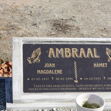 AMBRAAL Hamet 1935-2000 &amp; Joan Magdalene 1937-1998