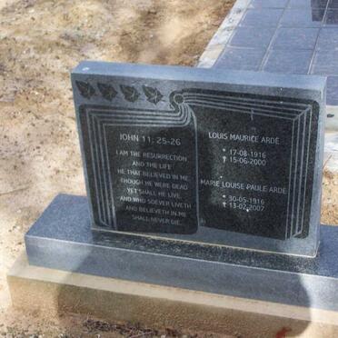 ARDE Louis Maurice 1916-2000 &amp; Marie Louise Paule 1916-2007