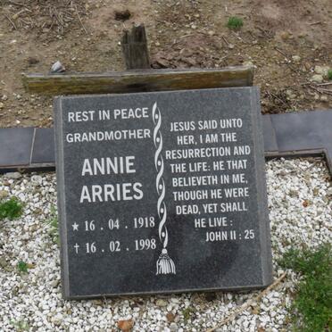 ARRIES Annie 1918-1998