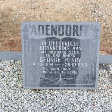 ADENDORFF George Henry 1954-1989