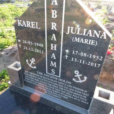 ABRAHAMS Karel 1948-2012 & Juliana 1952-2017