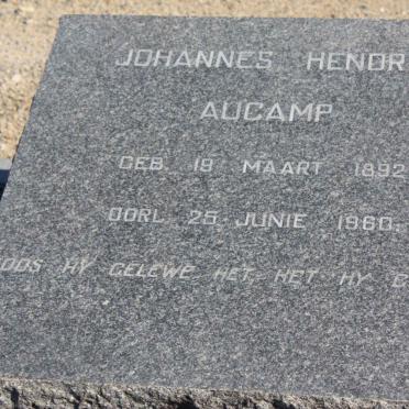 AUCAMP Johannes Hendrik 1892-1960