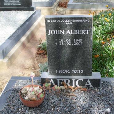 AFRICA John Albert 1949-2007