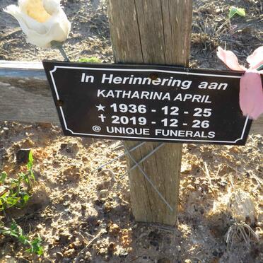 APRIL Katharina 1936-2019