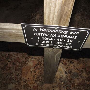 ABRAMS Katriena 1964-2021