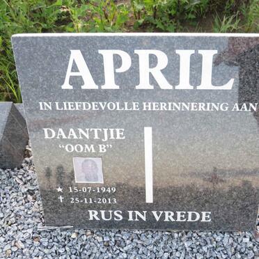 APRIL Daantjie 1949-2013