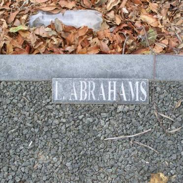 ABRAHAMS L.