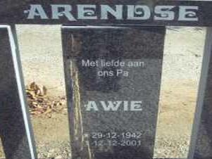 ARENDSE Awie 1942-2001