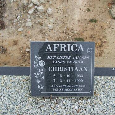 AFRICA Christiaan 1933-1999