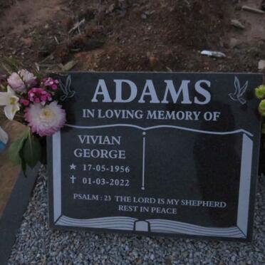 ADAMS Vivian George 1956-2022