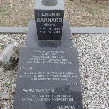BARNARD Hendrik 1954-2001