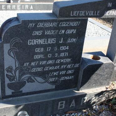 BARNARD Cornelius J. 1904-1971 &amp; Petronella D. 1911-1979