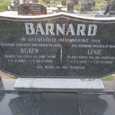 BARNARD Ruben 1905-1990 & Lenie 1913-1999